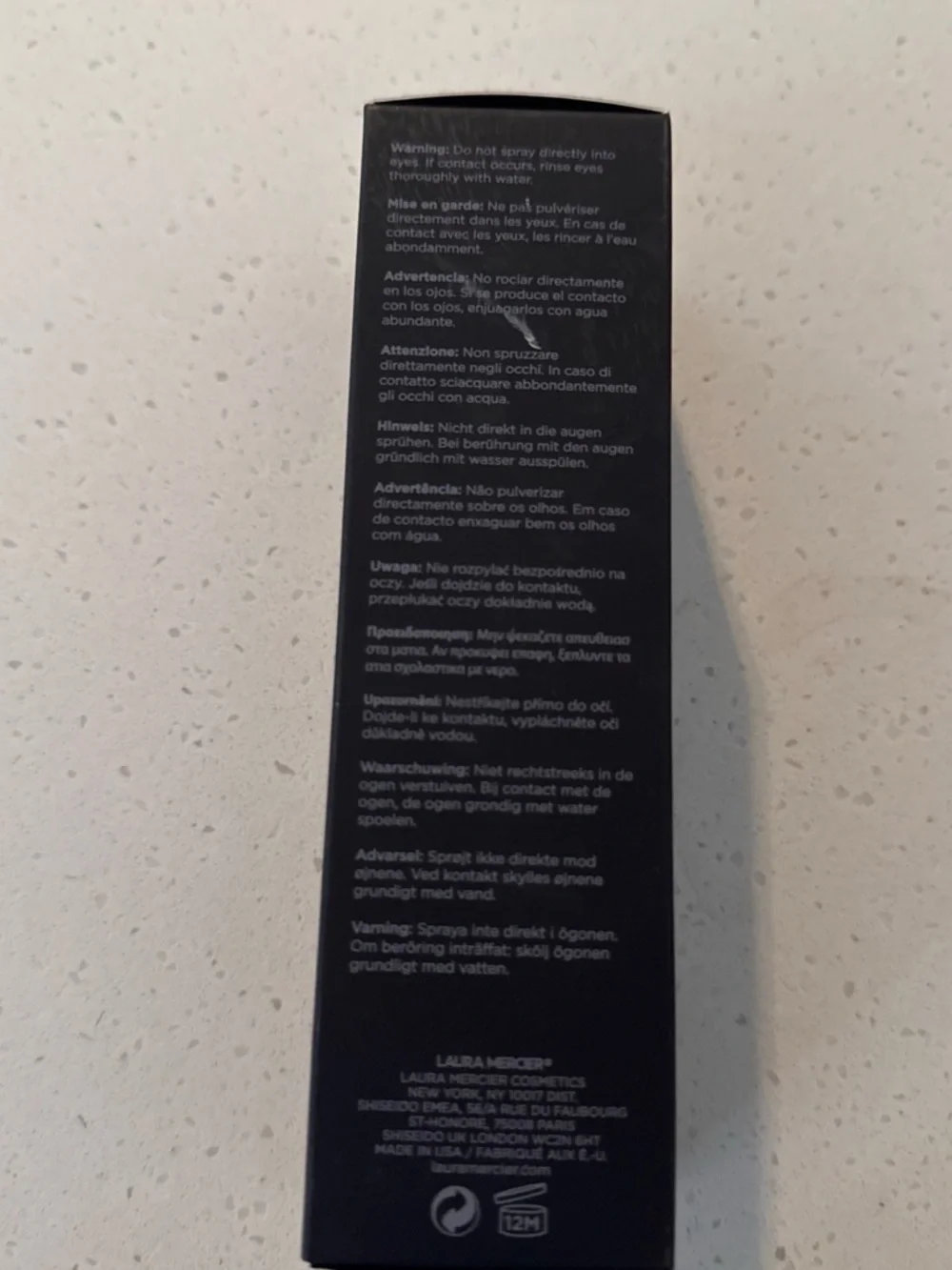 laura mercier Translucent Pure Setting Spray — Black Packaging